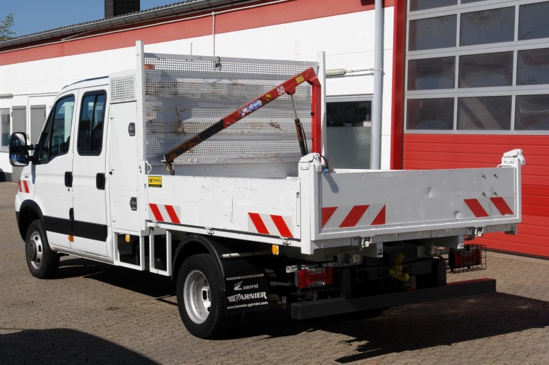 Iveco Daily 35C13 tipper double cabin crane toolbox new TÜV!