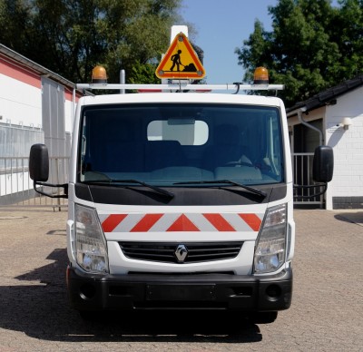 Renault Maxity 120.35 nacelă pe camion Multitel 160 ALU/DS 16m coș 200kg EURO5