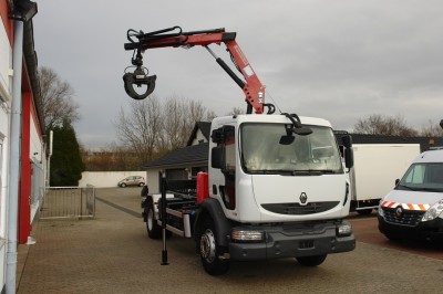 Renault Midlum 270Dxi tipper crane 635HMF 2 extensions tipping device EURO5